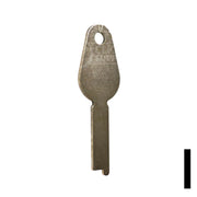 Uncut Key Blank | Yale | 1242L Flat Steel-Bit-Tubular-Key Ilco