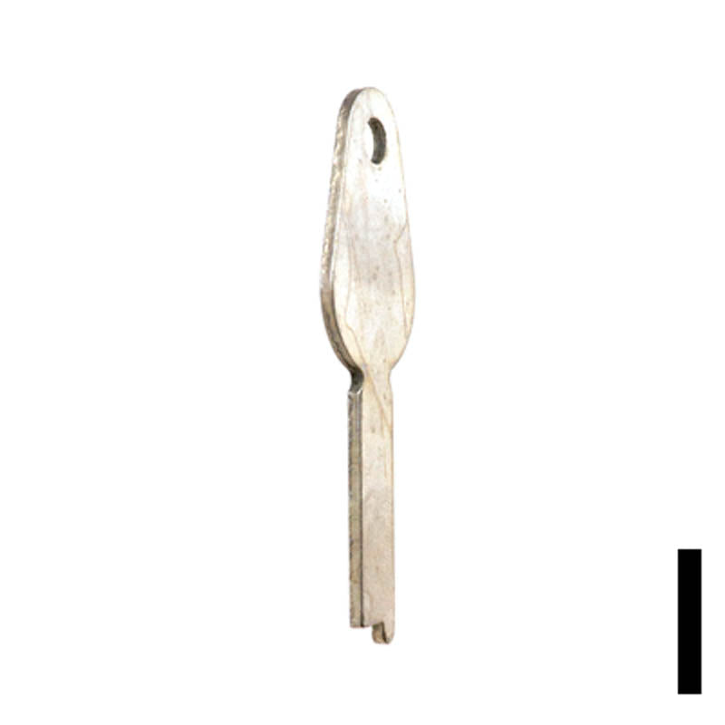 Uncut Key Blank | Yale | 1242L Flat Steel-Bit-Tubular-Key Ilco