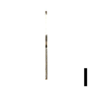 Uncut Key Blank | Yale | 1242L Flat Steel-Bit-Tubular-Key Ilco