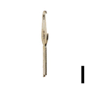 Uncut Key Blank | Yale | 1242L Flat Steel-Bit-Tubular-Key Ilco