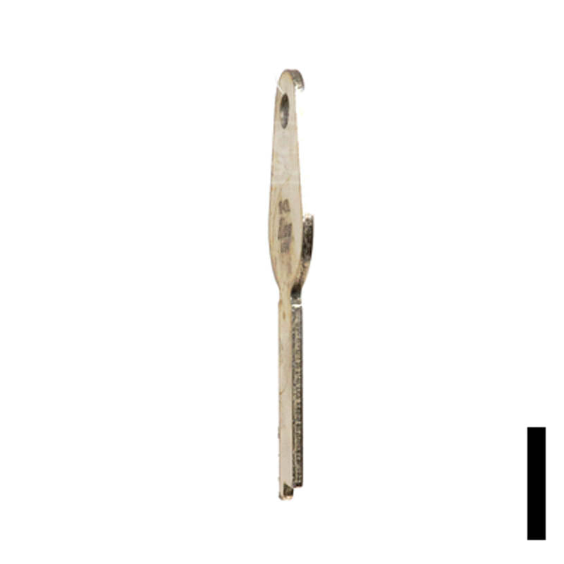 Uncut Key Blank | Yale | 1242L Flat Steel-Bit-Tubular-Key Ilco