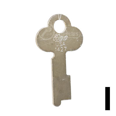 Uncut Key Blank | Yale | 1427 Flat Steel-Bit-Tubular-Key Ilco