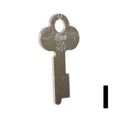 Uncut Key Blank | Yale | 1427 Flat Steel-Bit-Tubular-Key Ilco