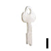 Uncut Key Blank | Yale | 1427 Flat Steel-Bit-Tubular-Key Ilco