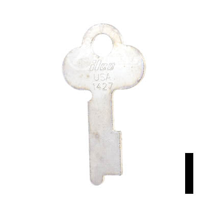 Uncut Key Blank | Yale | 1427 Flat Steel-Bit-Tubular-Key Ilco