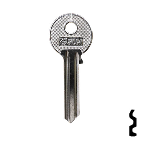 Uncut Key Blank | Yale | UL054 Flat Steel-Bit-Tubular-Key Ilco