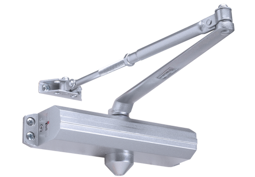 Tell Pro 600 Series Grade 1 Heavy Duty Door Closer - Adjustable 3-6, No Cover - ALUM Finish Grade 1 Door Closer Tell Mfg.