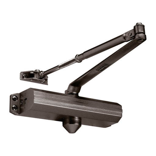Tell Pro 600 Series Grade 1 Heavy Duty Door Closer - Adjustable 3-6, No Cover - DURO Finish Grade 1 Door Closer Tell Mfg.