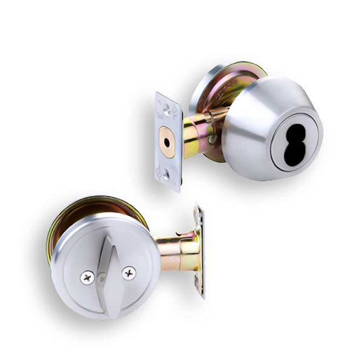 Tell Pro DB2000 Series Grade 2 Single Cylinder Deadbolt SFIC - US32D Finish Grade 2 Deadbolt Tell Mfg.