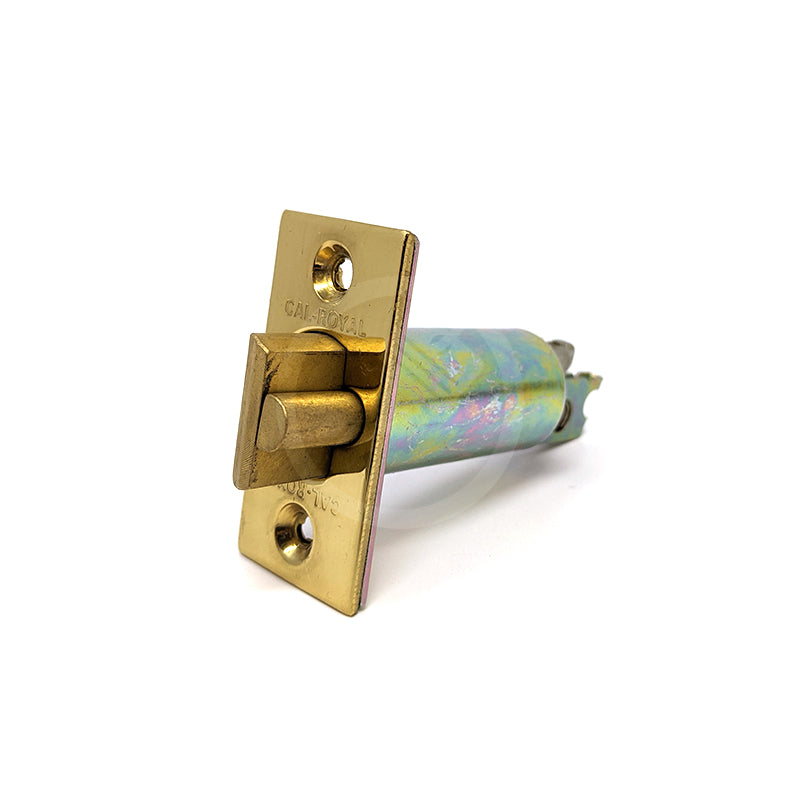 2 3/4" backset gate latch for SINGLE Cylinder Deadbolts US3 Grade 2 Latch Cal-Royal