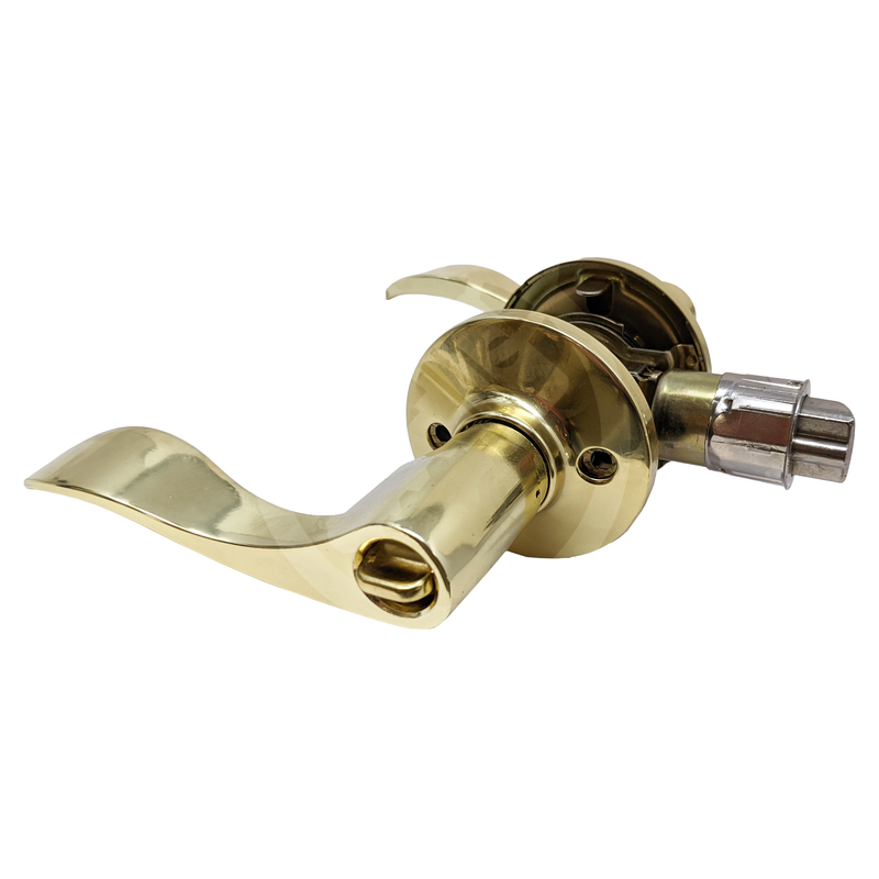 CitiLoc 500 Series Queen Entrance Lever | US3 Bright Brass | KW1 Keyway Grade 3 Lever PHG