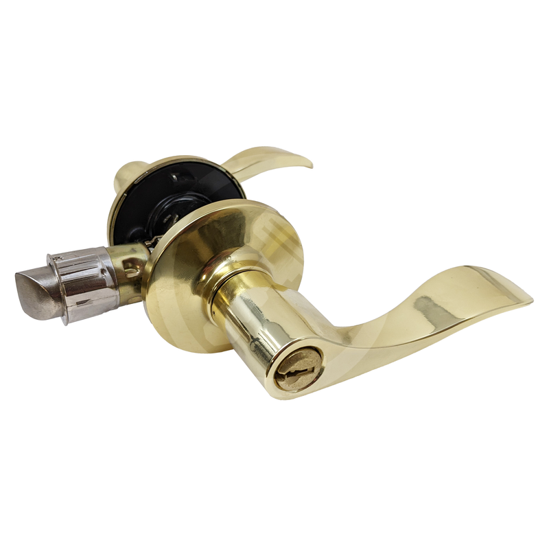 CitiLoc 500 Series Queen Entrance Lever | US3 Bright Brass | KW1 Keyway Grade 3 Lever PHG