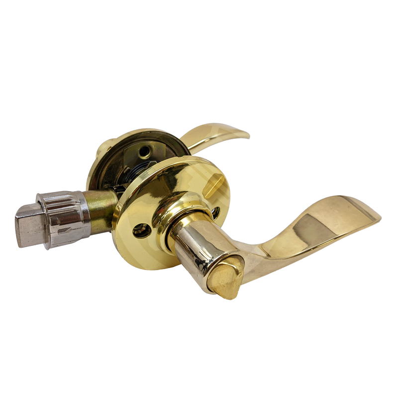CitiLoc 500 Series Queen Privacy Lever | US3 Bright Brass Grade 3 Lever PHG