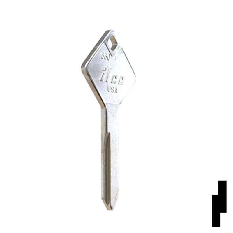 1660, 322861 Truck Cover Key Blank Hitch-Tool Box-Utility Key Ilco