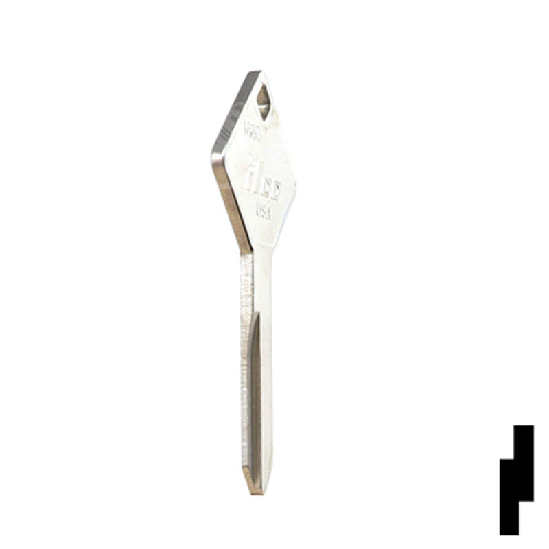 1660, 322861 Truck Cover Key Blank Hitch-Tool Box-Utility Key Ilco
