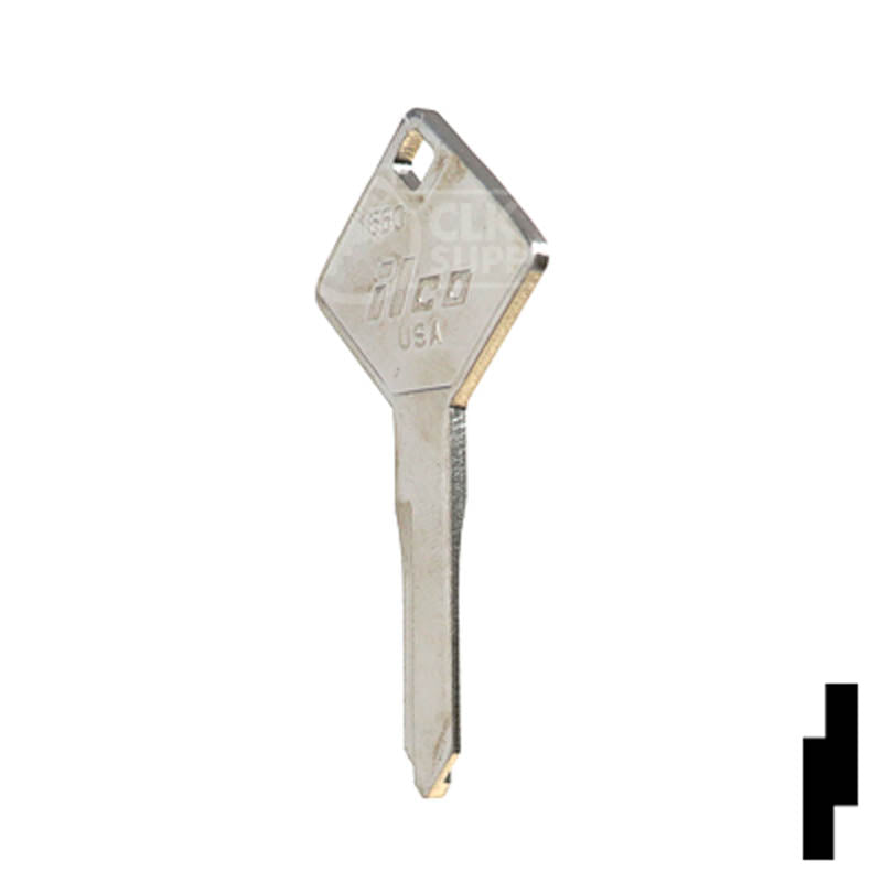 1660, 322861 Truck Cover Key Blank Hitch-Tool Box-Utility Key Ilco