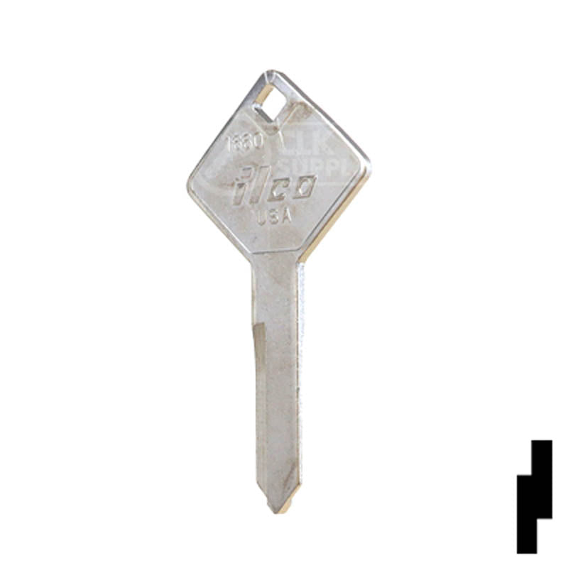 1660, 322861 Truck Cover Key Blank Hitch-Tool Box-Utility Key Ilco