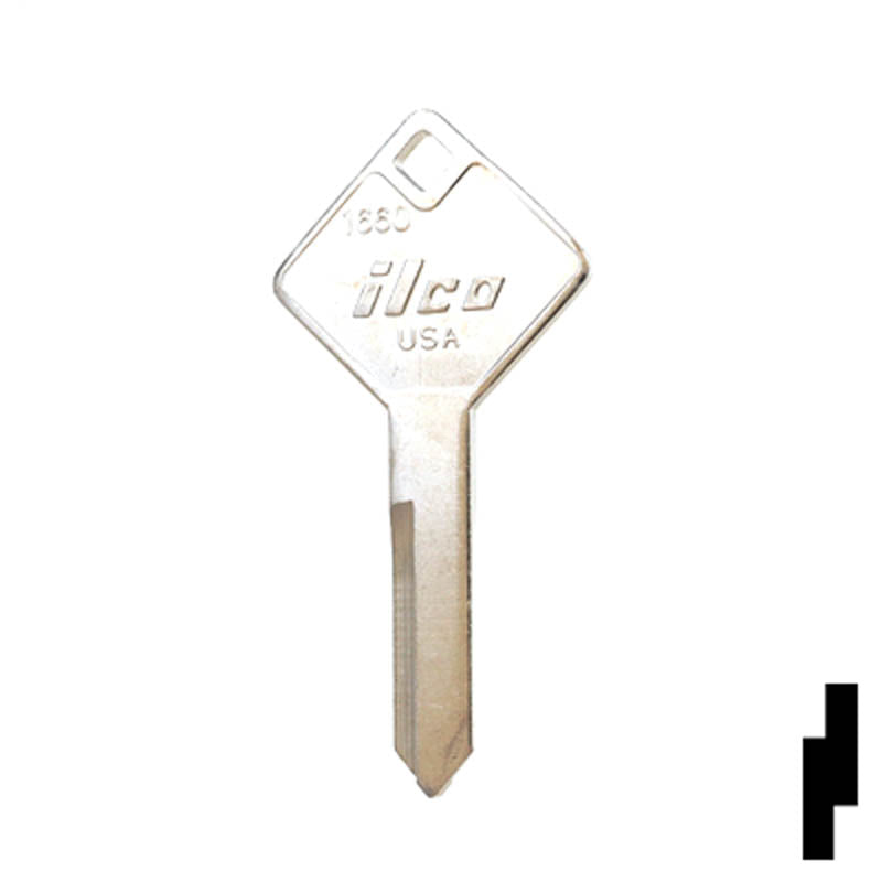 1660, 322861 Truck Cover Key Blank Hitch-Tool Box-Utility Key Ilco