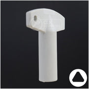Plastic Triangle Utility Key | Lowe & Fletcher | BD177 Hitch-Tool Box-Utility Key Framon Manufacturing Company, Inc