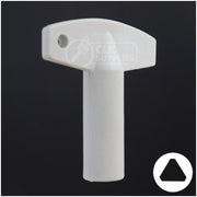 Plastic Triangle Utility Key | Lowe & Fletcher | BD177 Hitch-Tool Box-Utility Key Framon Manufacturing Company, Inc