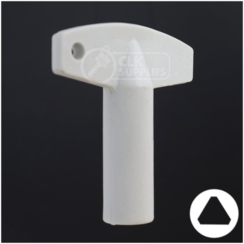 Plastic Triangle Utility Key | Lowe & Fletcher | BD177 Hitch-Tool Box-Utility Key Framon Manufacturing Company, Inc