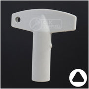 Plastic Triangle Utility Key | Lowe & Fletcher | BD177 Hitch-Tool Box-Utility Key Framon Manufacturing Company, Inc