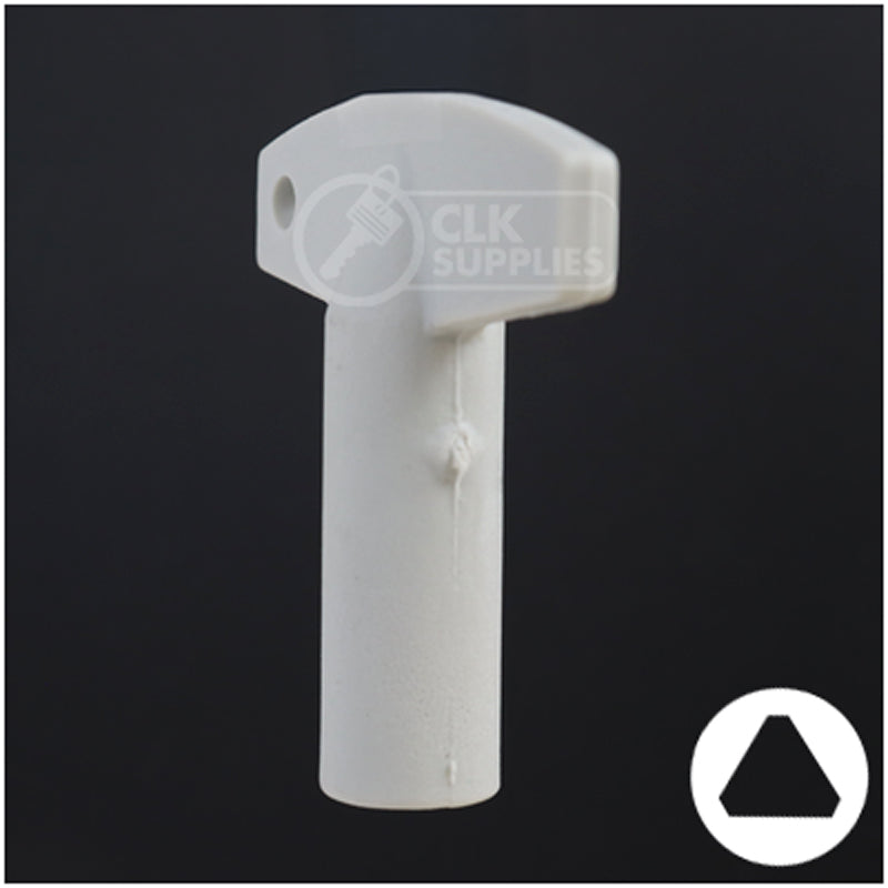 Plastic Triangle Utility Key | Lowe & Fletcher | BD177 Hitch-Tool Box-Utility Key Framon Manufacturing Company, Inc
