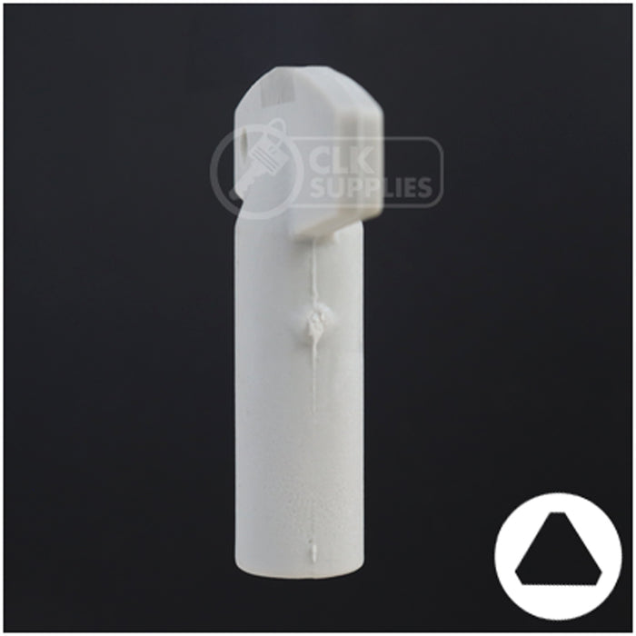 Plastic Triangle Utility Key | Lowe & Fletcher | BD177 Hitch-Tool Box-Utility Key Framon Manufacturing Company, Inc