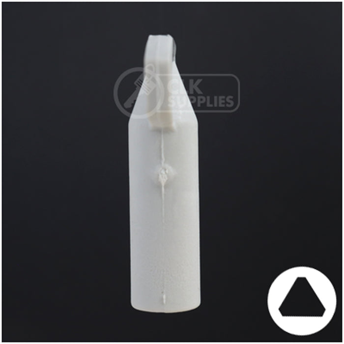 Plastic Triangle Utility Key | Lowe & Fletcher | BD177 Hitch-Tool Box-Utility Key Framon Manufacturing Company, Inc