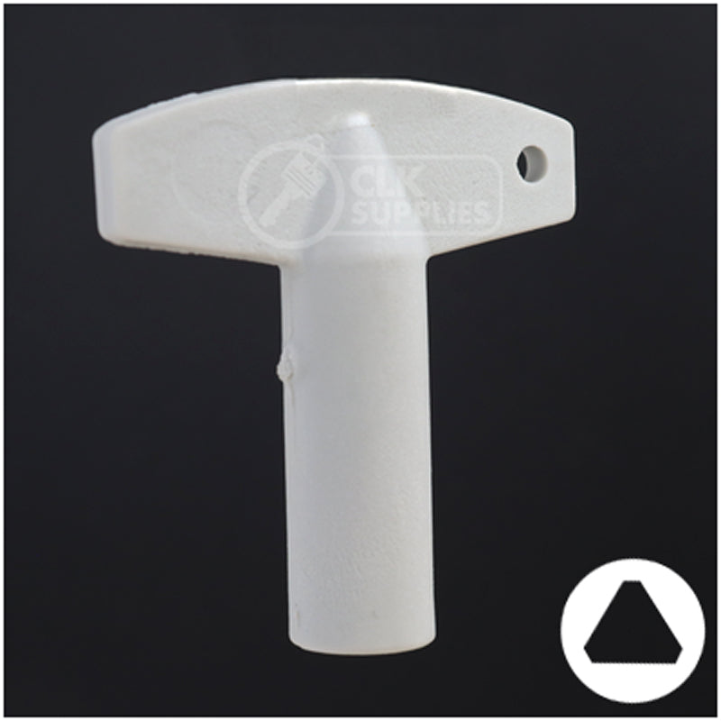 Plastic Triangle Utility Key | Lowe & Fletcher | BD177 Hitch-Tool Box-Utility Key Framon Manufacturing Company, Inc