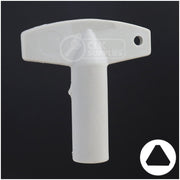 Plastic Triangle Utility Key | Lowe & Fletcher | BD177 Hitch-Tool Box-Utility Key Framon Manufacturing Company, Inc