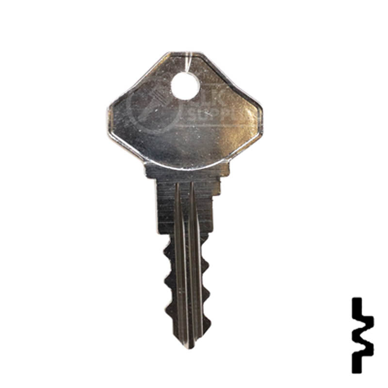 Precut Key Blank | Ilco, Snap-On | 1054P Hitch-Tool Box-Utility Key Ilco
