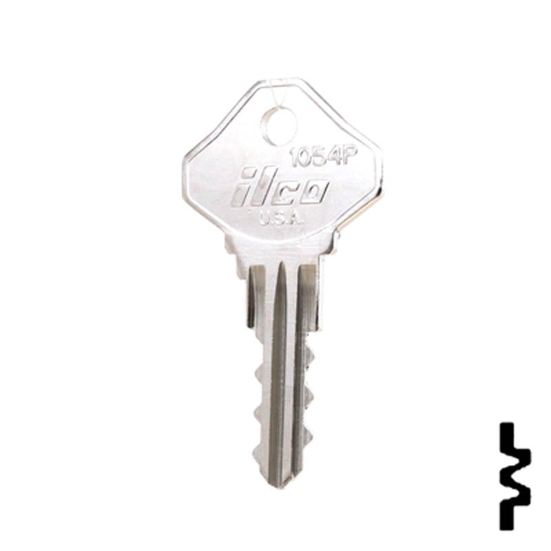 Precut Key Blank | Ilco, Snap-On | 1054P Hitch-Tool Box-Utility Key Ilco