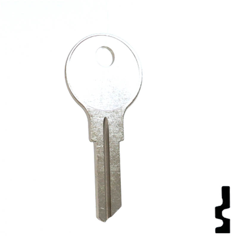 Uncut Key Blank | Ilco | 1562 Hitch-Tool Box-Utility Key Ilco