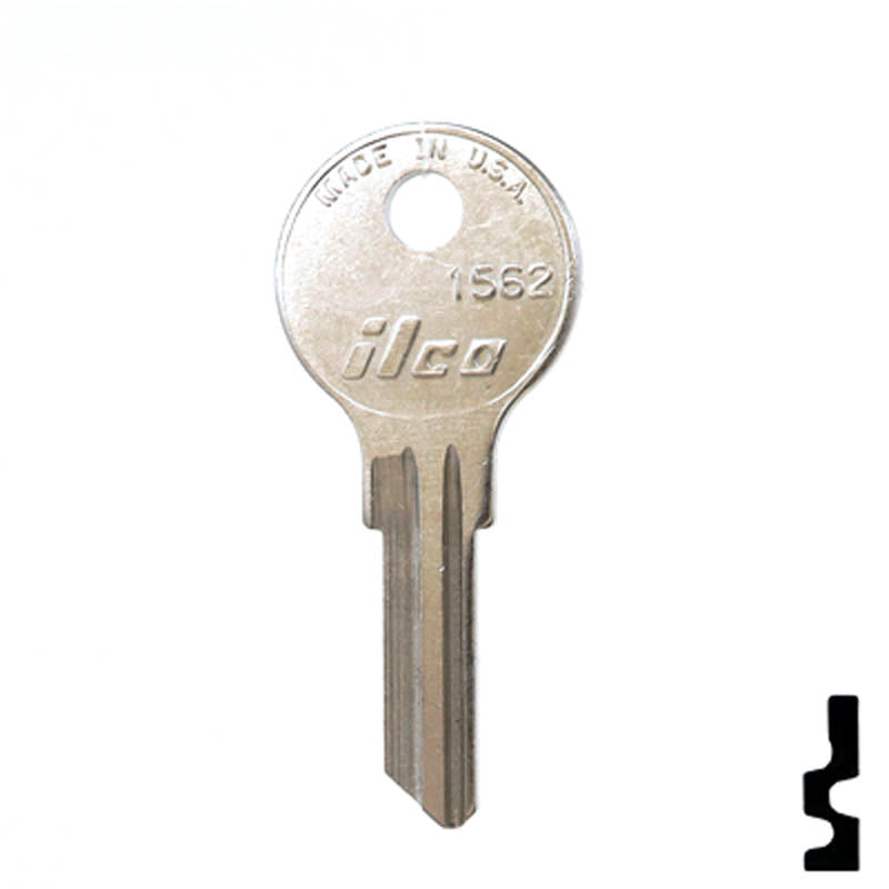 Uncut Key Blank | Ilco | 1562 Hitch-Tool Box-Utility Key Ilco