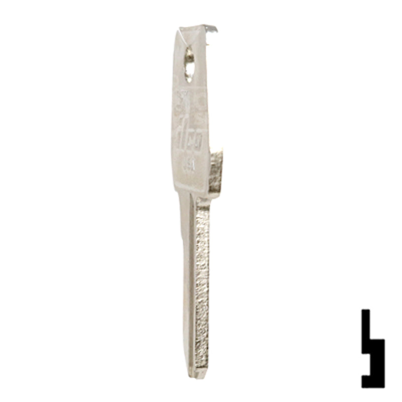 Uncut Key Blank | Lowe & Fletcher | LF11 Hitch-Tool Box-Utility Key Ilco