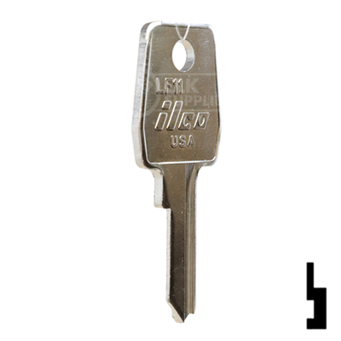Uncut Key Blank | Lowe & Fletcher | LF11 Hitch-Tool Box-Utility Key Ilco