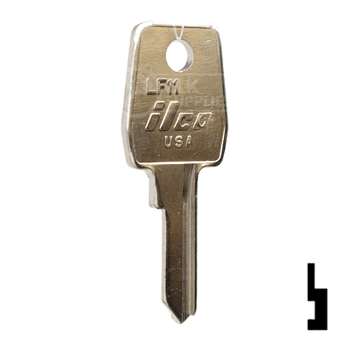 Uncut Key Blank | Lowe & Fletcher | LF11 Hitch-Tool Box-Utility Key Ilco