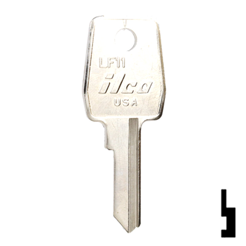 Uncut Key Blank | Lowe & Fletcher | LF11 Hitch-Tool Box-Utility Key Ilco