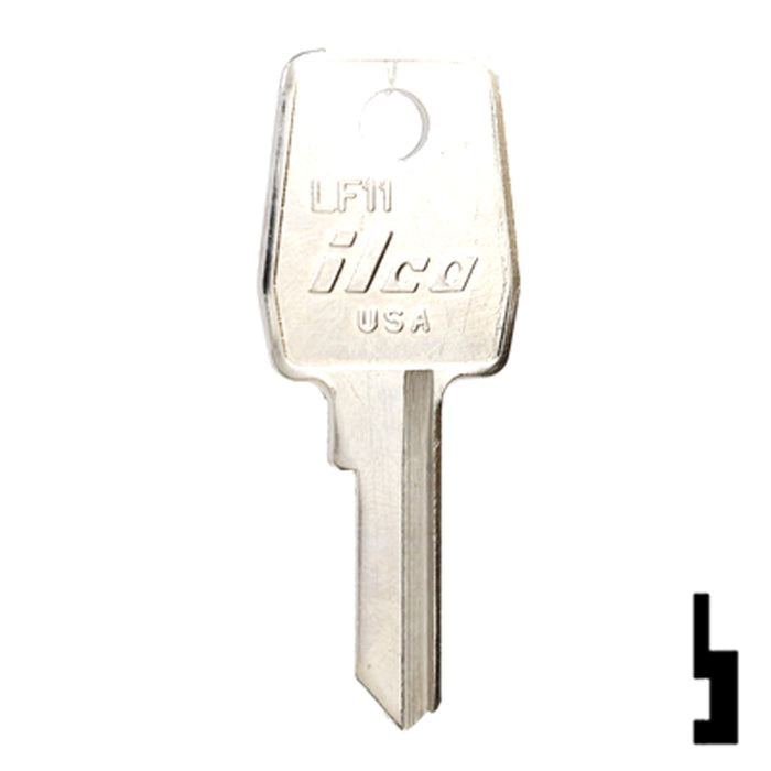 Uncut Key Blank | Lowe & Fletcher | LF11 Hitch-Tool Box-Utility Key Ilco