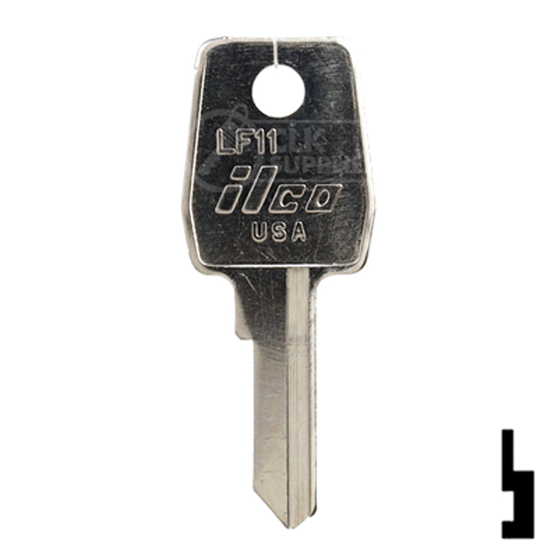 Uncut Key Blank | Lowe & Fletcher | LF11 Hitch-Tool Box-Utility Key Ilco