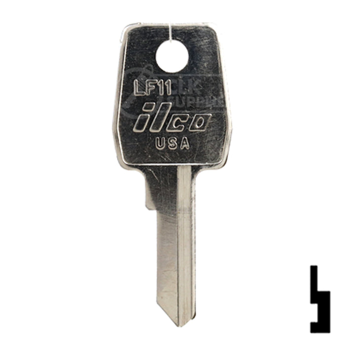 Uncut Key Blank | Lowe & Fletcher | LF11 Hitch-Tool Box-Utility Key Ilco