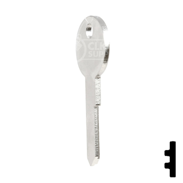 Uncut Key Blank | Lowe & Fletcher | LF2 Hitch-Tool Box-Utility Key Ilco