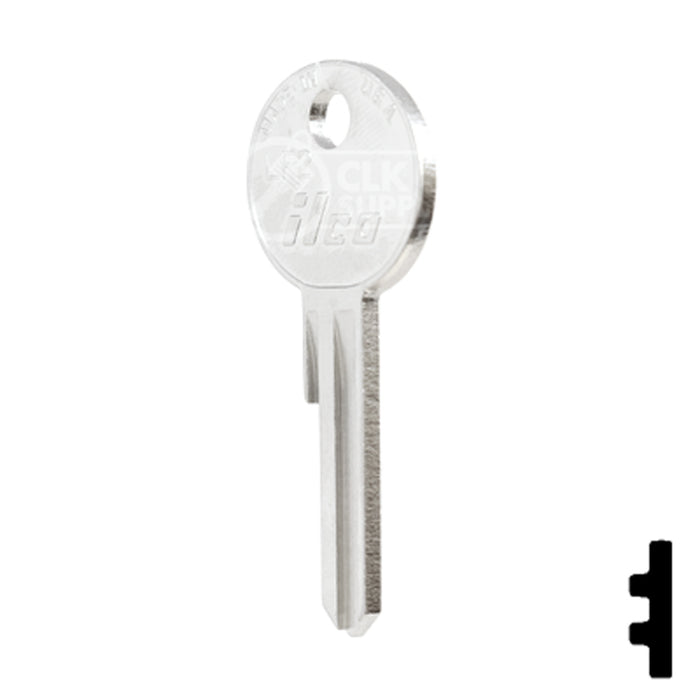 Uncut Key Blank | Lowe & Fletcher | LF2 Hitch-Tool Box-Utility Key Ilco