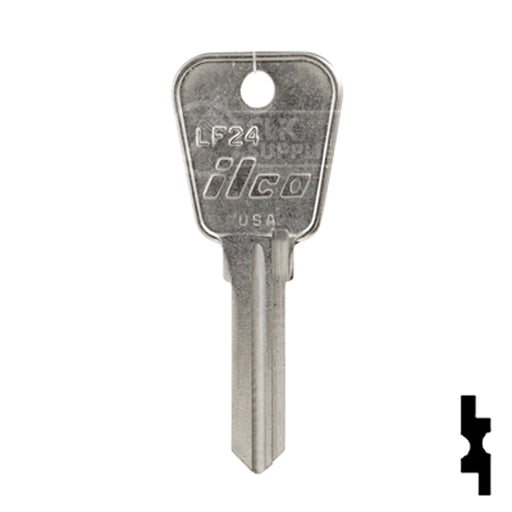 Uncut Key Blank | Lowe & Fletcher | LF24 Hitch-Tool Box-Utility Key Ilco