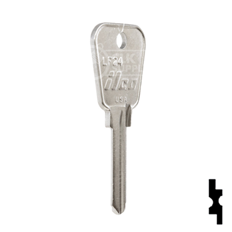 Uncut Key Blank | Lowe & Fletcher | LF24 Hitch-Tool Box-Utility Key Ilco