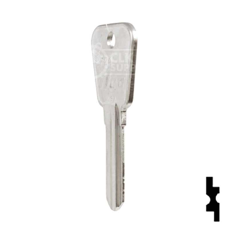 Uncut Key Blank | Lowe & Fletcher | LF24 Hitch-Tool Box-Utility Key Ilco