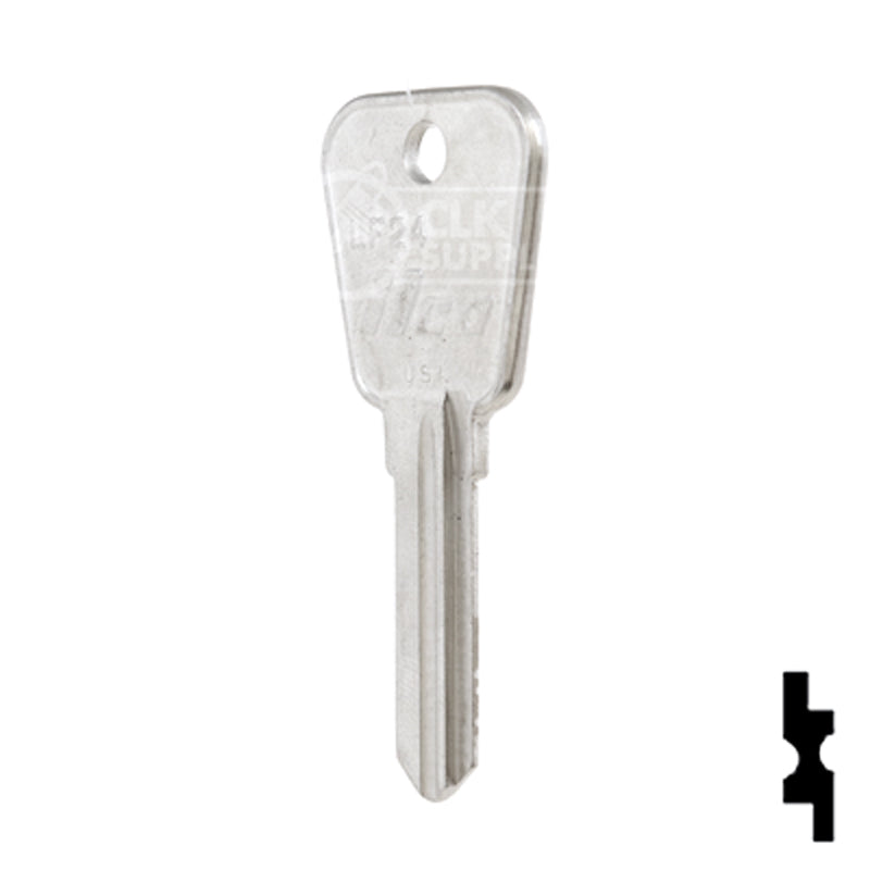 Uncut Key Blank | Lowe & Fletcher | LF24 Hitch-Tool Box-Utility Key Ilco