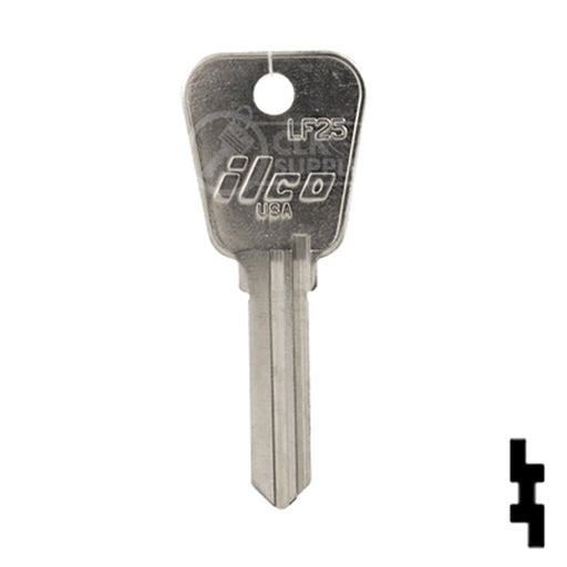 Uncut Key Blank | Lowe & Fletcher | LF25 Hitch-Tool Box-Utility Key Ilco