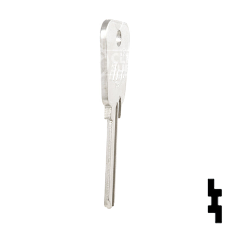 Uncut Key Blank | Lowe & Fletcher | LF25 Hitch-Tool Box-Utility Key Ilco